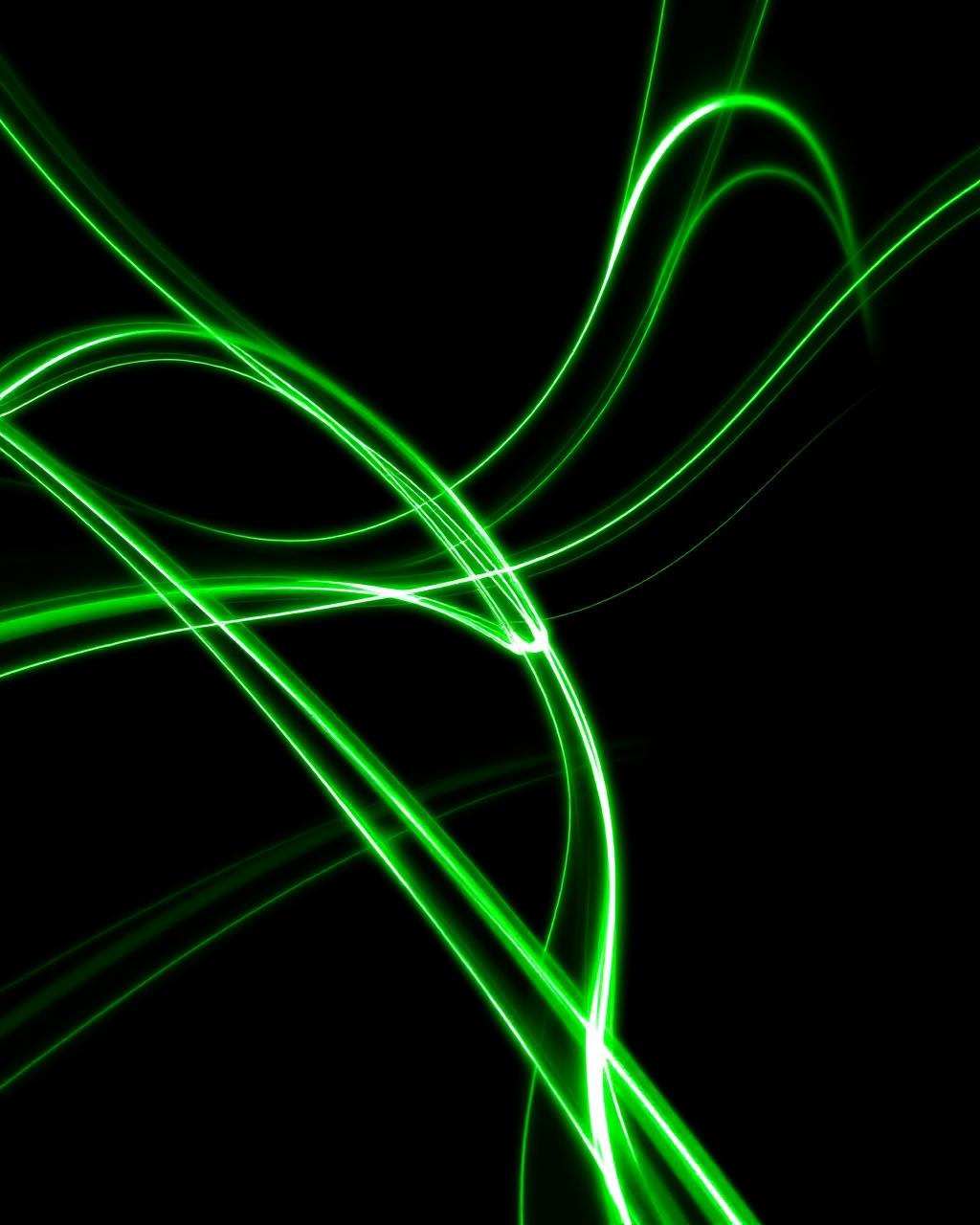 Motion graphics em verde neon